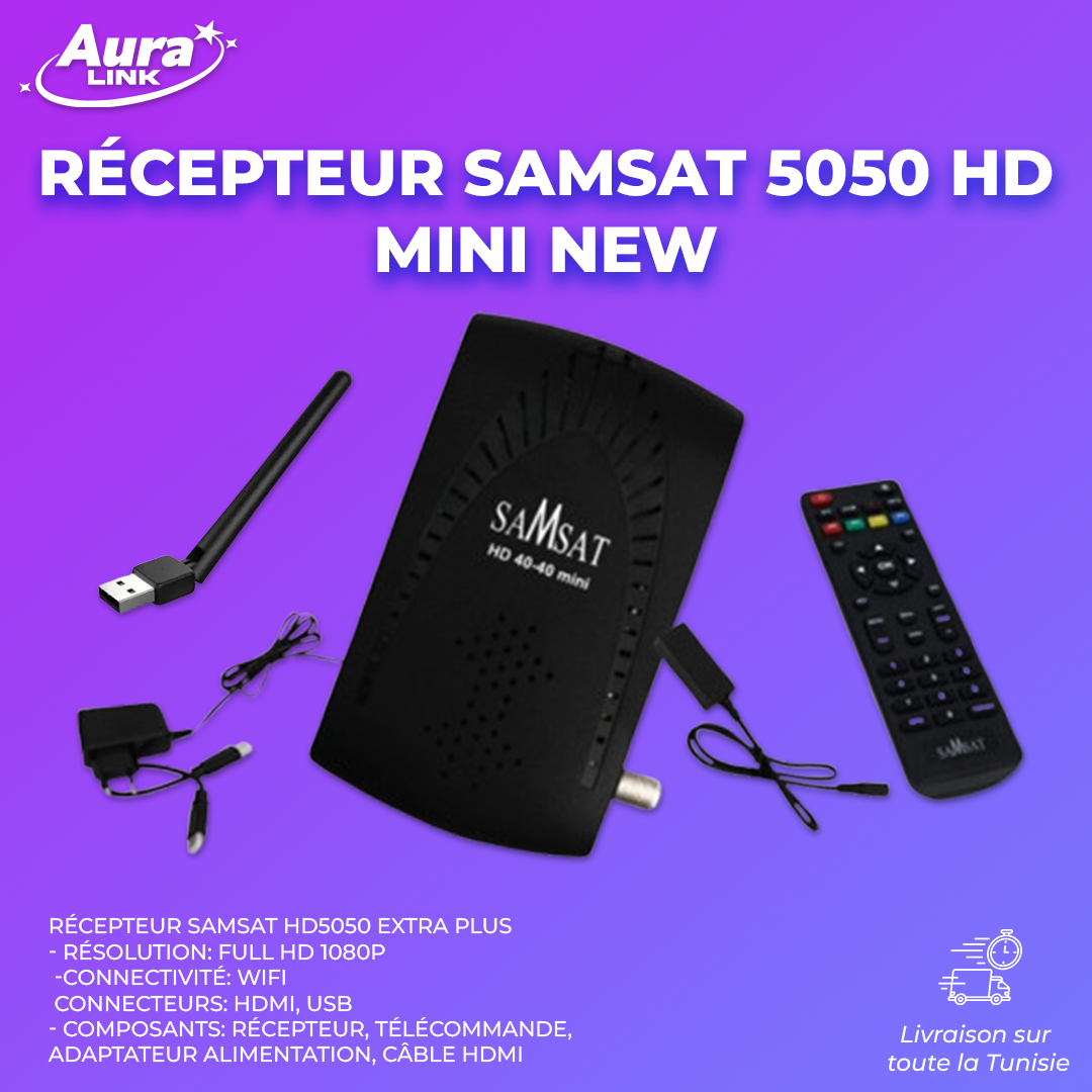   Récepteur SamSat 5050 HD Mini NEW