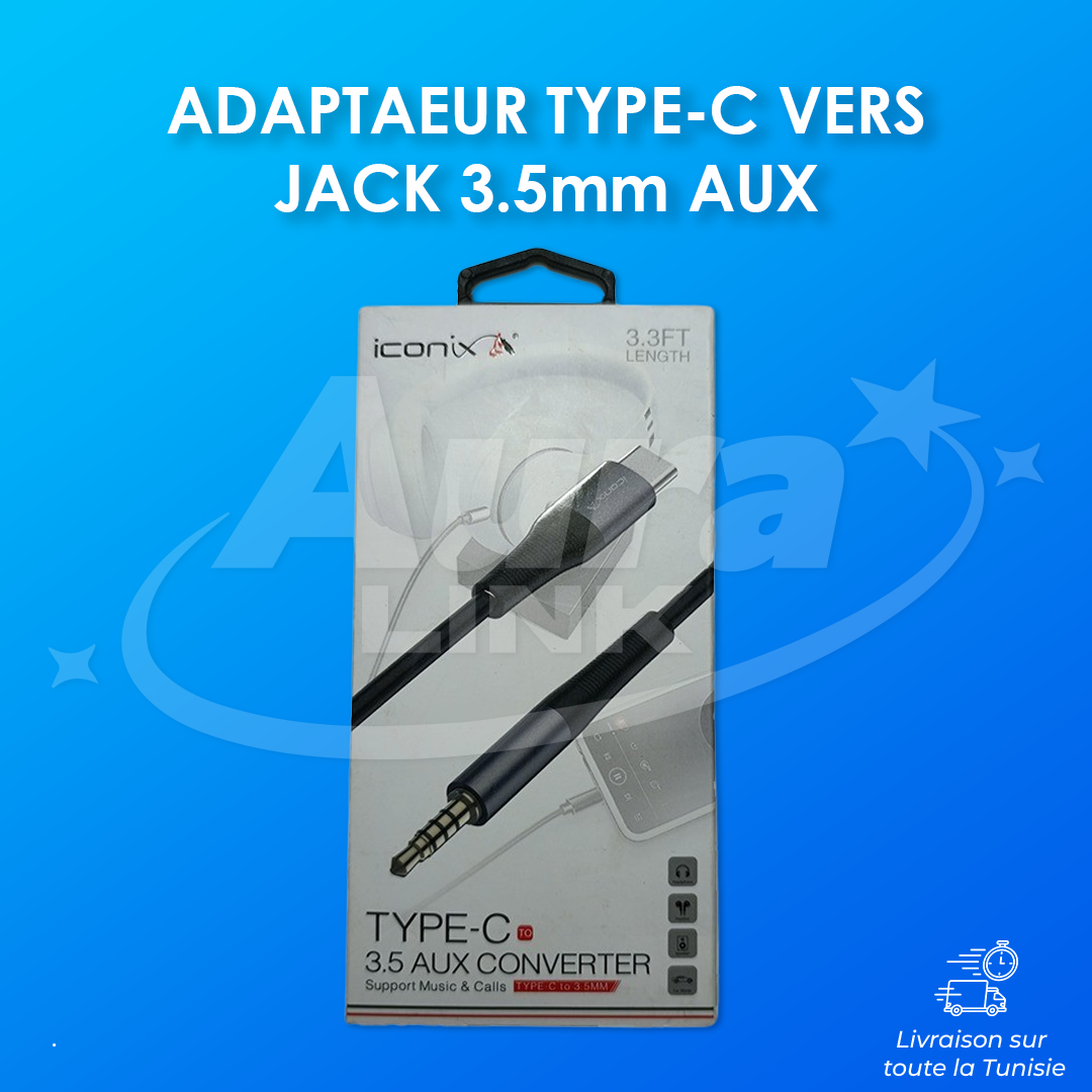 Adaptateur Iconix 3.5 Aux Linghtning - IC-AX2212