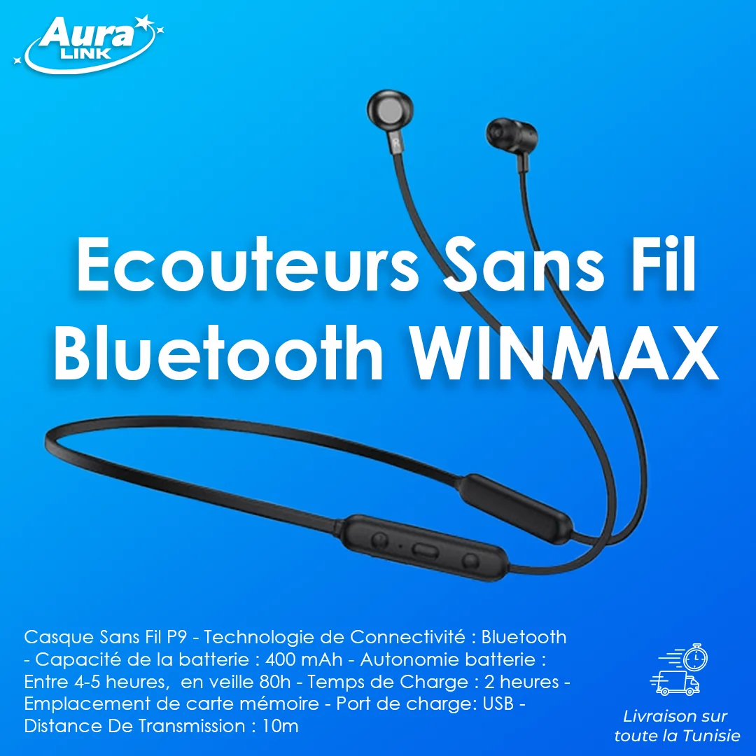 Ecouteurs Sans Fil Bluetooth WINMAX SPORT