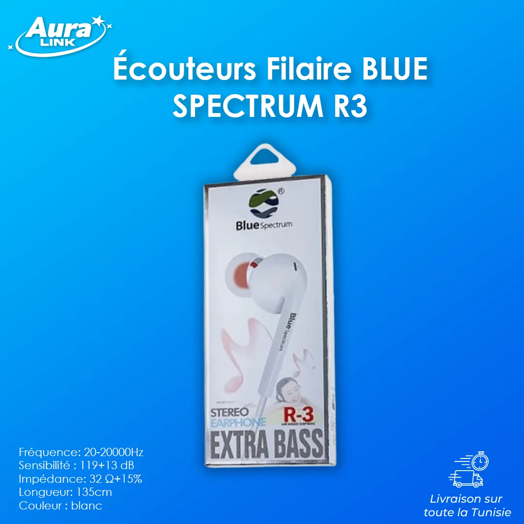 Écouteurs Filaire BLUE SPECTRUM R3