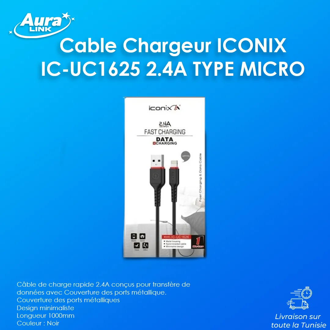 CABLE ICONIX MICRO 2.4A IC-UC1625