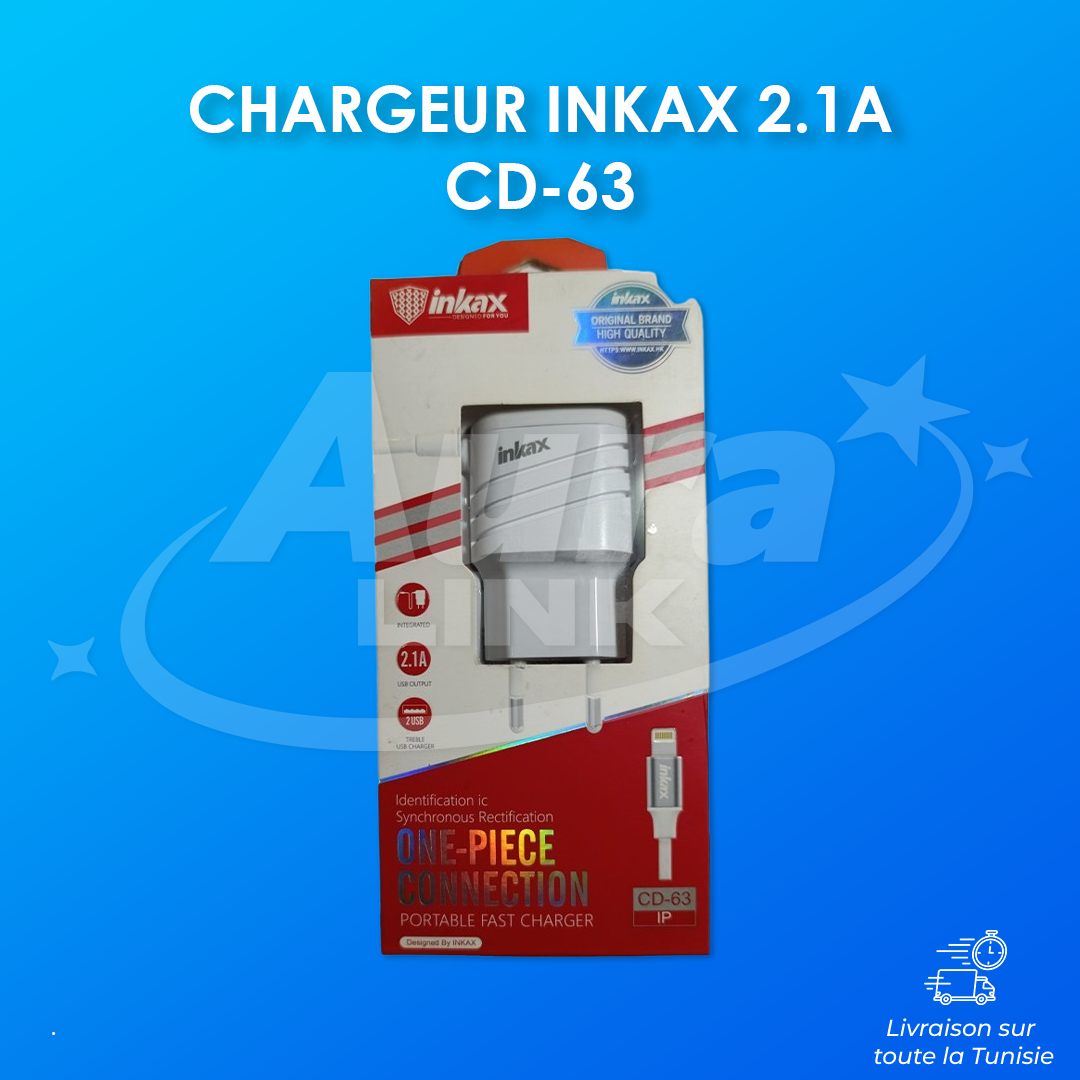 CHARGEUR INKAX 2.1A CD63