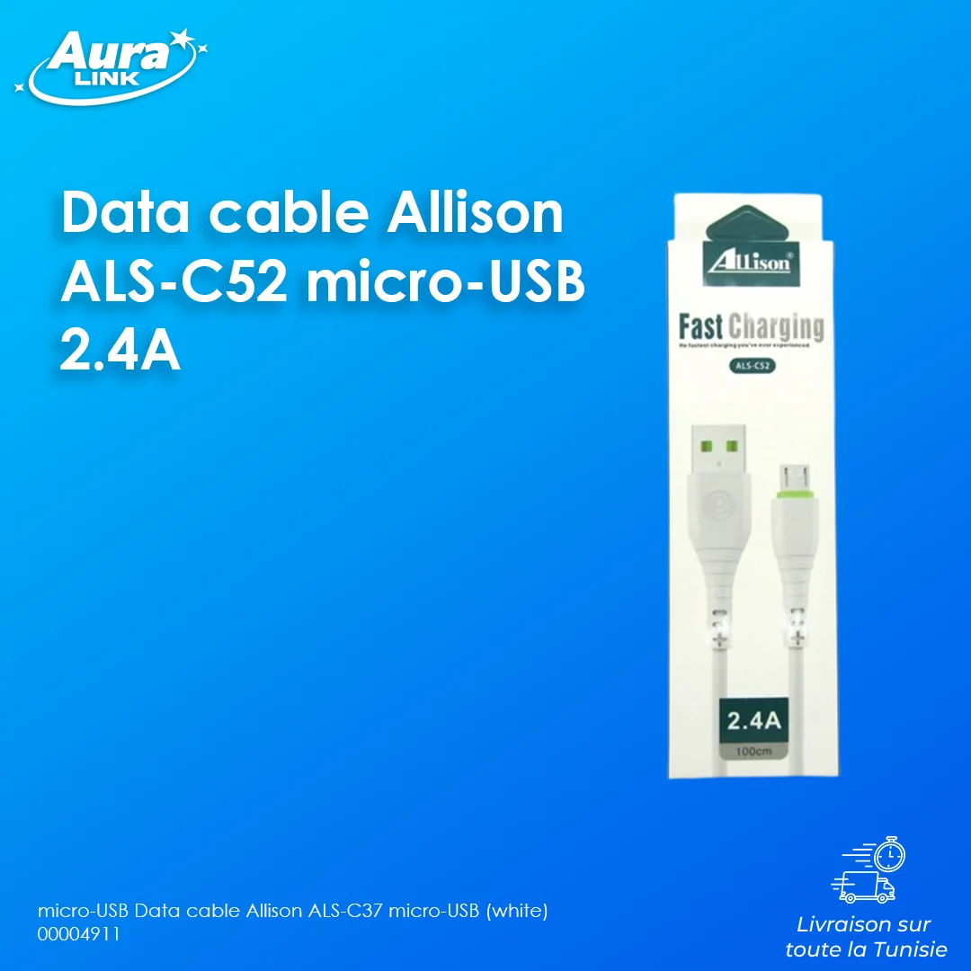 Data cable Allison ALS-C52 micro-USB 2.4A